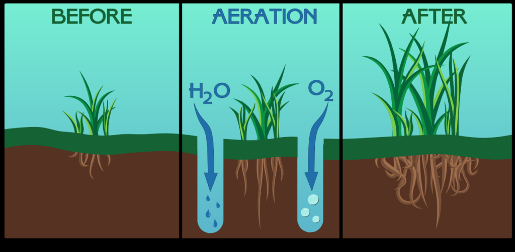 liquid aeration illustration
